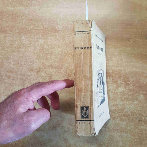 JOHN STEINBECK - FURORE 1° EDIZIONE 20 GENNAIO 1940 BOMPIANI da restaurare!!!