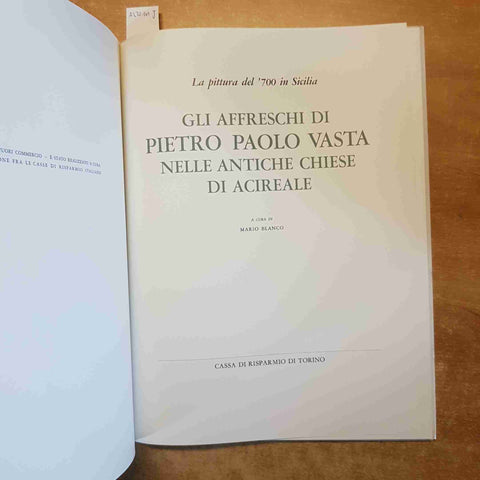 GLI AFFRESCHI DI PIETRO PAOLO VASTA NELLE ANTICHE CHIESE DI ACIREALE blanco CRT