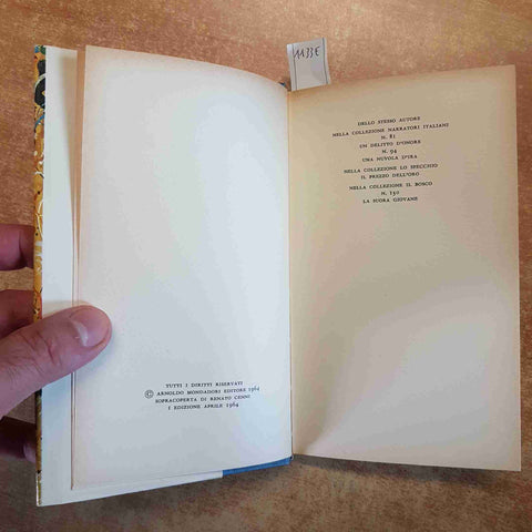 GIOVANNI ARPINO - L'OMBRA DELLE COLLINE 1964  PRIMA EDIZIONE MONDADORI