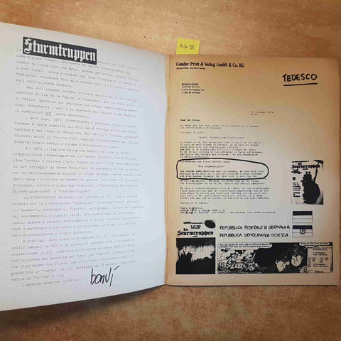 BONVI IL MEGLIO DI STURMTRUPPEN N°1 MAGGIO 1983 EDITORIALE CORNO franco bonvicin
