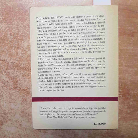PSICOLOGIA DELLA COPPIA amore e matrimonio GIANNI GARGIONE 1999 DI FRAIA EDITORE