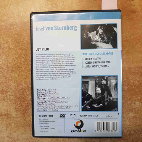 JET PILOT DVD JOHN WAYNE JOSEF VON STERNBERG GRIFFE WOLF SRL