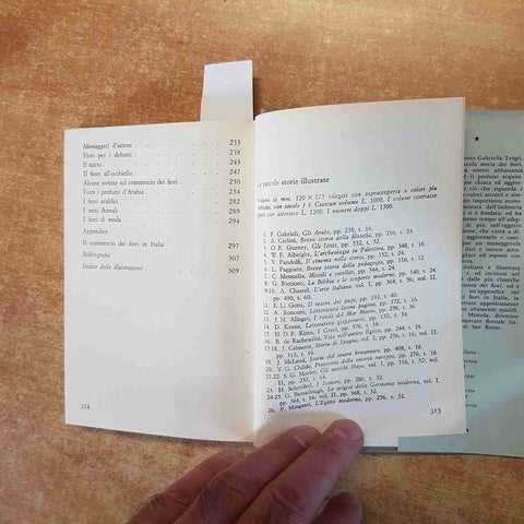 PICCOLA STORIA DEI FIORI GABRIELE TERGIT PICCOLE STORIE ILLUSTRATE SANSONI 1962