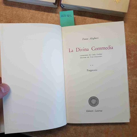 LA DIVINA COMMEDIA - DANTE ALIGHIERI 1964 LATERZA libro + cofanetto