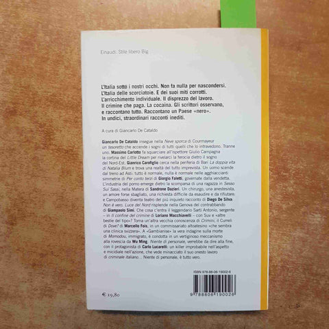 CRIMINI ITALIANI 11 RACCONTI GIALLI carlotto carofiglio lucarelli wu ming EINAUD