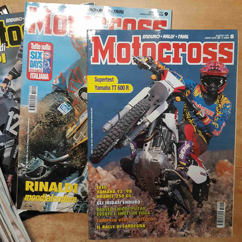 MOTOCROSS MENSILE 12 NUMERI 1997 ENDURO RALLY TRIAL la rivista del fuoristrada