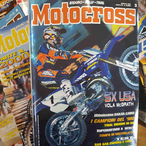 MOTOCROSS MENSILE 12 NUMERI 2000 ENDURO RALLY TRIAL la rivista del fuoristrada
