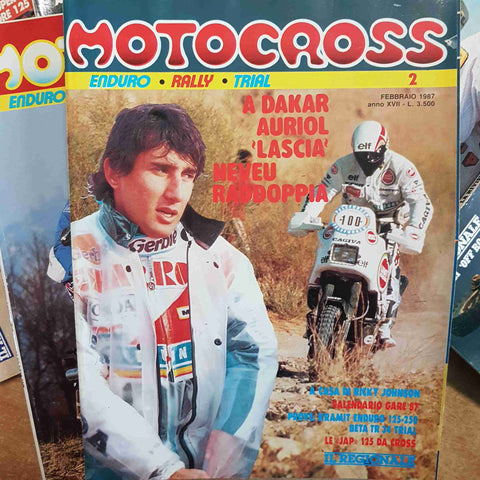 MOTOCROSS MENSILE 12 NUMERI 1987 ENDURO RALLY TRIAL la rivista del fuoristrada