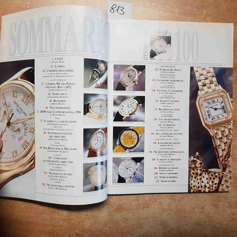 OROLOGI LE MISURE DEL TEMPO 100 TECHNIMEDIA 1996 SWATCH CARTIER PIAGET PATEK