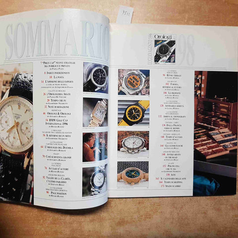 OROLOGI LE MISURE DEL TEMPO 98 TECHNIMEDIA 1996 CARTIER PIAGET TAG HEUER PICOT