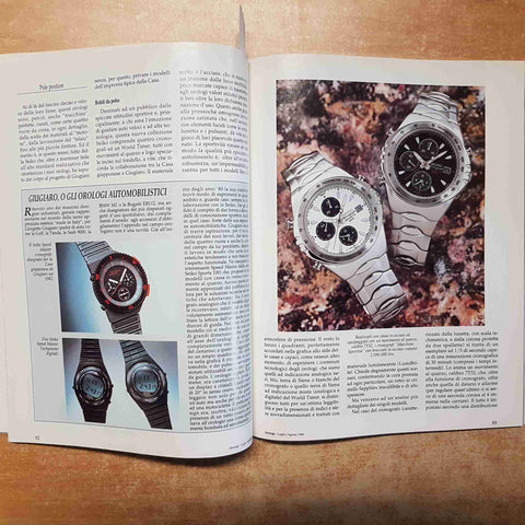 OROLOGI LE MISURE DEL TEMPO 98 TECHNIMEDIA 1996 CARTIER PIAGET TAG HEUER PICOT