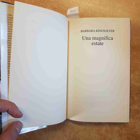 BARBARA KINGSOLVER - MONDOLIBRI - UNA  MAGNIFICA ESTATE 2001 ROMANZO DRAMMATICO