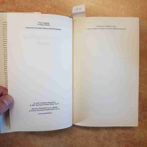 BARBARA KINGSOLVER - MONDOLIBRI - UNA  MAGNIFICA ESTATE 2001 ROMANZO DRAMMATICO