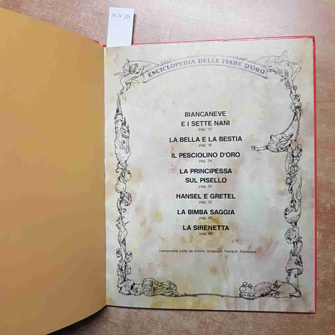 LA STORIA DI BIANCANEVE E TANTE ALTRE ENCICLOPEDIA DELLE FIABE D'ORO 1992 DAMI