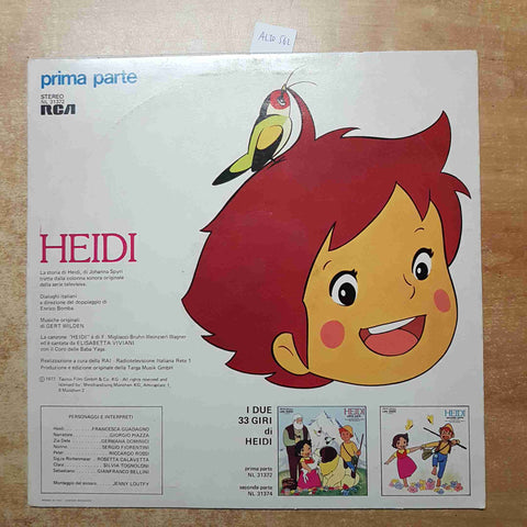 HEIDI PRIMA PARTE la storia di Heidi DISCO LP 33 GIRI VINILE VINYL RCA 1977 RAI