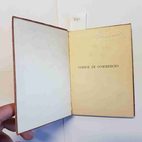 LUIGI FRANCHI - MANUALI HOEPLI - CODICE DI COMMERCIO 1897