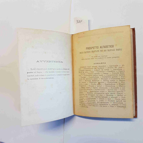 LUIGI FRANCHI - MANUALI HOEPLI - CODICE DI COMMERCIO 1897