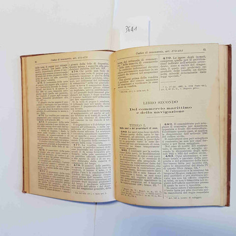 LUIGI FRANCHI - MANUALI HOEPLI - CODICE DI COMMERCIO 1897