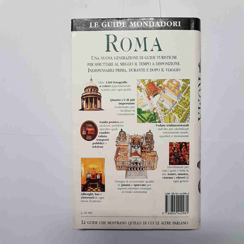 LE GUIDE MONDADORI ROMA 1999 oltre 1200 fotografie e vedute tridimensionali