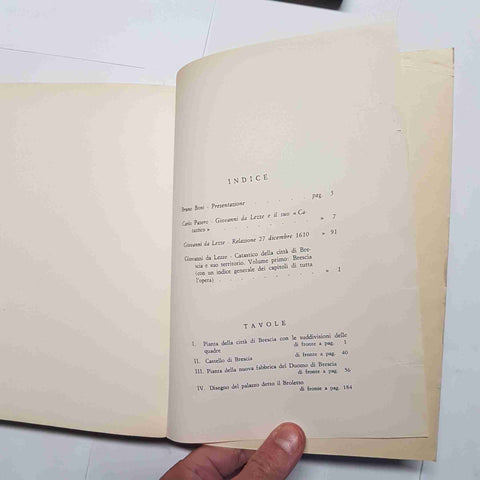 IL CATASTICO BRESCIANO DI GIOVANNI DA LEZZE Carlo Pesaro 1969 APOLLONIO BRESCIA