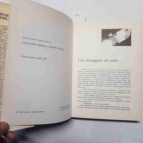 GIANNI PADOAN - AMZ EDITRICE - ROBINSON DELLO SPAZIO 1969 PRIMA EDIZIONE ILLUSTR