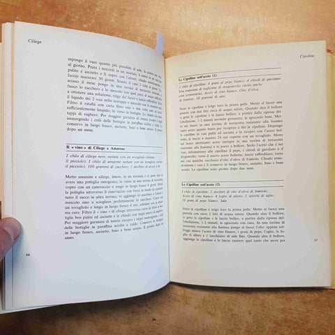 LUIGI VERONELLI - MONDADORI - IL LIBRO DELLE CONSERVE frutta verdura cacciagione