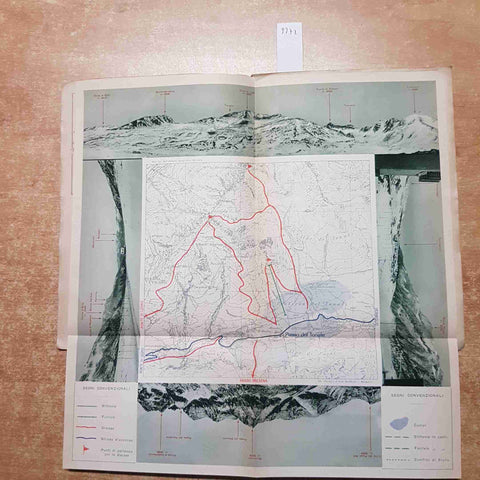 NEVE IN MONTAGNA TONALE GUIDE AUTOSCIATORIE 1939 ARTI GRAFICHE SERIE 1 N. 11
