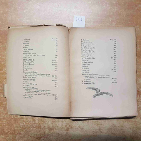 D'ANNUNZIO LAUDI DEL CIELO DEL MARE DELLA TERRA E DEGLI EROI vol.3 TREVES 1914