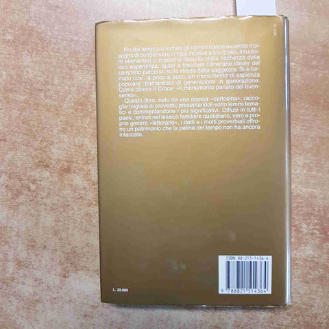 GIOACCHINO DISPENZA - DICE IL PROVERBIO... EDIZIONI PAOLINE 1988 motti popolari