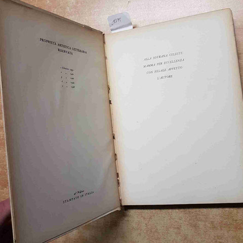 D. PILLA - LA SORGENTE - AMORE DI MAMMA 1948 romanzo 5° EDIZIONE