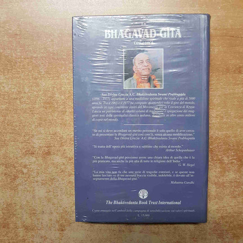 LA BHAGAVAD-GITA COSI' COM'E' - A.C. BHAKTIVEDANTA SWAMI PRABHUPADA sigillato