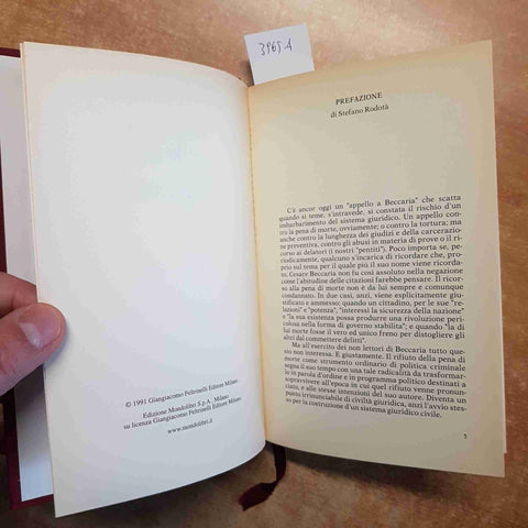 CESARE BECCARIA - DEI DELITTI E DELLE PENE 2004 MONDOLIBRI cammino della ragione