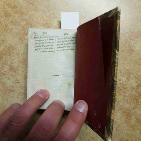 NOUVEAU DICTIONNAIRE DE POCHE FRANCAIS-ITALIEN ET ITALIEN-FRANCAIS 1841 LANGLUME