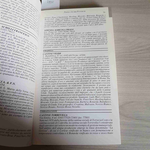 PAVIA E LA SUA PROVINCIA INVITO NEL PAVESE 1992 oltrepo -' guida al commercio