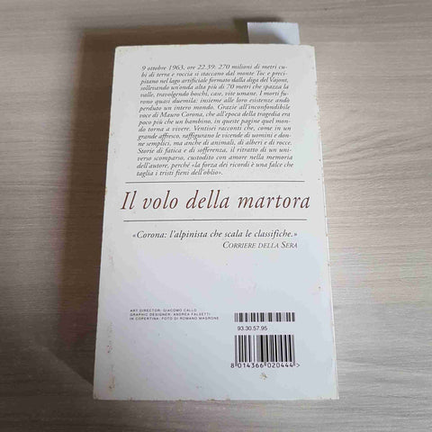 MAURO CORONA - MONDADORI - IL VOLO DELLA MARTORA - 2003
