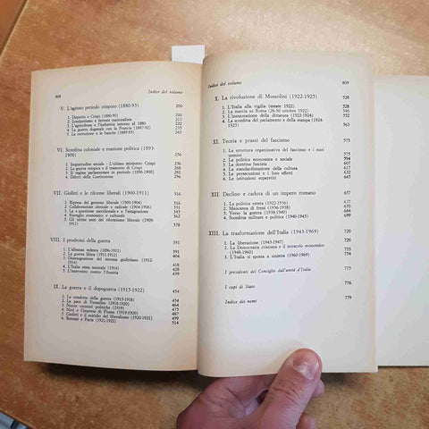 DENIS MACK SMITH - STORIA D'ITALIA 1861-1969 LATERZA PER GIORNI