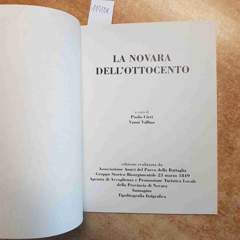 CIRRI, VALLINO - LA NOVARA DELL'OTTOCENTO 2003 mostra Novara Risorgimentale