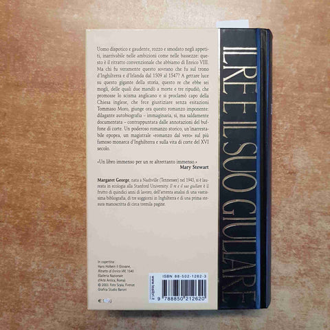 MARGARET GEORGE - IL RE E IL SUO GIULLARE autobiografia di ENRICO VIII 2006 TEA