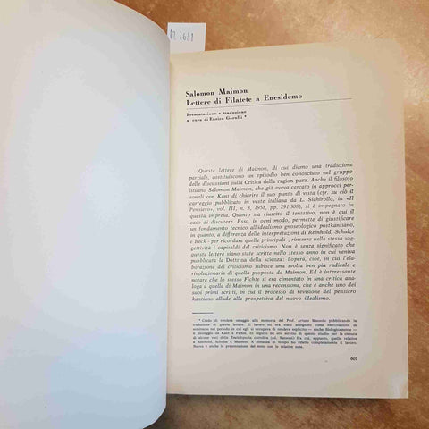 STUDI URBINATI 1-2/1967 STUDI IN ONORE DI ARTURO MASSOLO filatete dewey  ARGALIA