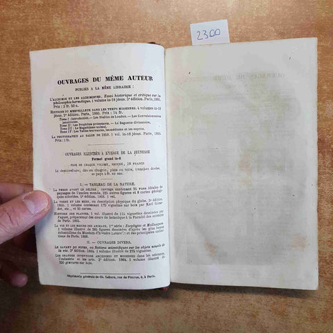 L'ANNEE SCIENTIFIQUE ET INDUSTRIELLE, LOUIS FIGUIER 1866 HACHETTE DIXIEME ANNE