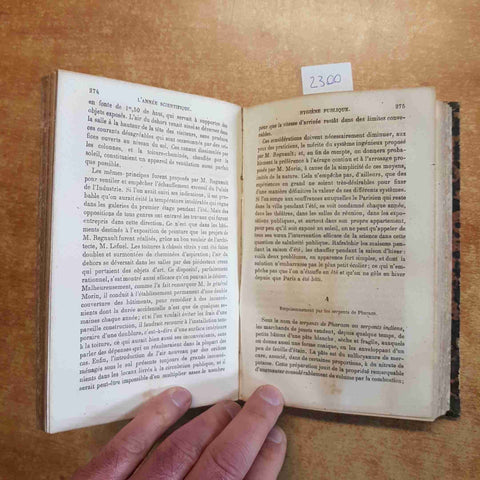 L'ANNEE SCIENTIFIQUE ET INDUSTRIELLE, LOUIS FIGUIER 1866 HACHETTE DIXIEME ANNE