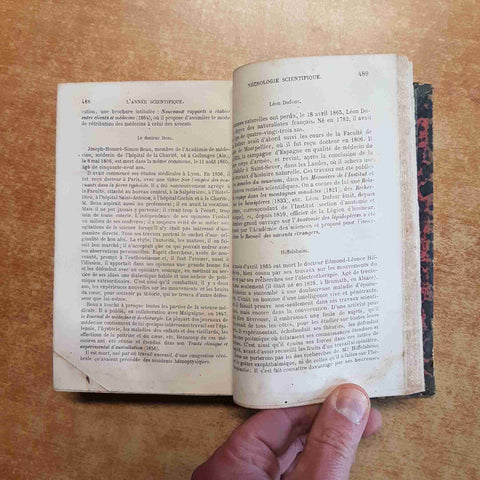 L'ANNEE SCIENTIFIQUE ET INDUSTRIELLE, LOUIS FIGUIER 1866 HACHETTE DIXIEME ANNE