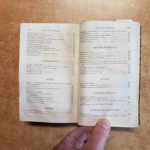 L'ANNEE SCIENTIFIQUE ET INDUSTRIELLE, LOUIS FIGUIER 1866 HACHETTE DIXIEME ANNE