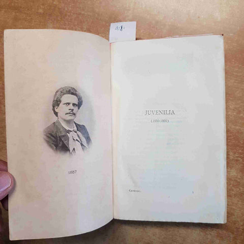 POESIE DI GIOSUE' CARDUCCI 1850-1900 ZANICHELLI 1906 con 2 ritratti 4 facsimili