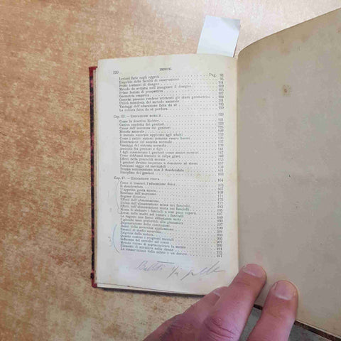 HERBERT SPENCER - EDUCAZIONE INTELLETTUALE, MORALE E FISICA 1894 BARBERA FIRENZE