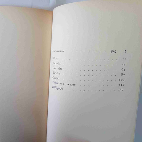 LIDIA STORONI MAZZOLANI PROFILI OMERICI RIZZOLI 1978 CLASSICI elena patroclo