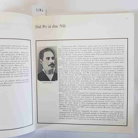 CENTO ANNI SUL PO VITTORINO DA FELTRE PIACENZA CANOTTIERI SPORT STORIA 1983
