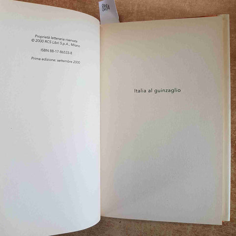 ITALIA AL GUINZAGLIO LUCA GOLDONI STORIE DI ANIMALI E PADRONI 2000 RIZZOLI 1°ED.