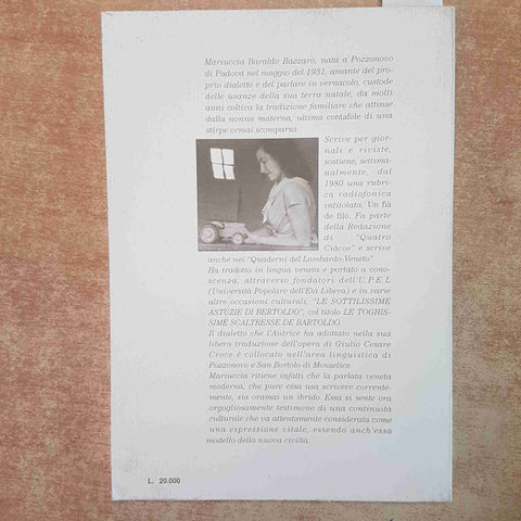 BEATI I PRIMI E I SECONDI ANCORA MEJO cucina veneta MARIUCCIA BARALDO BAZZARO