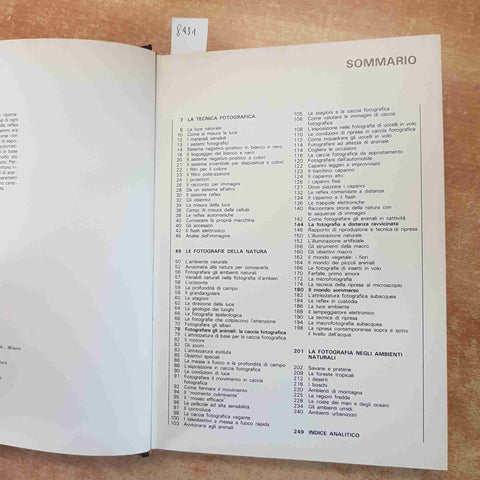 I MANUALI DEL FOTOGRAFO LA NATURA TECNICHE DI RIPRESA E ATTREZZATURE 1980 IZZI